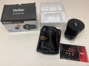 Vivitar 8mm F/3.5 Fisheye Canon EF – Scatola e Acc