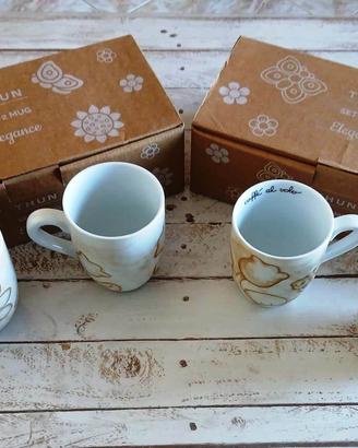 4 tazze mug Thun (NUOVE)