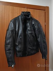 giubbotto in pelle per moto da donna con protezion