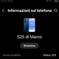 Samsung s25 512gb 100% batteria