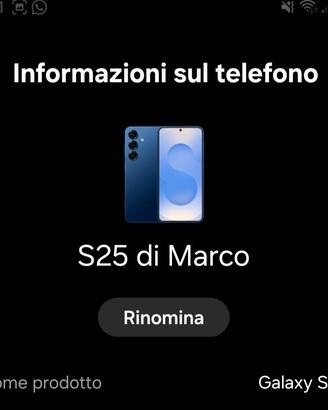 Samsung s25 512gb 100% batteria