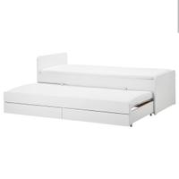 Letto Ikea SLÄKT bianco