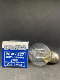 10pz lampadina alogena e27 28w