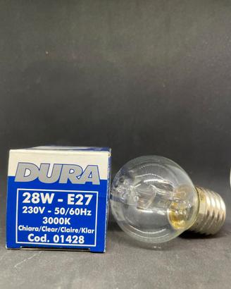 10pz lampadina alogena e27 28w
