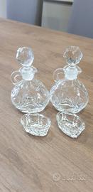 saliera oliera vintage in cristallo 