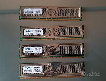 4 Ram PC OCZ DDR2 8 GB (4x2GB)