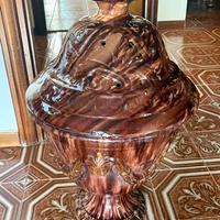 Braciere antico in maiolica