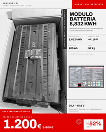 Batterie Accumulo SAMSUNG SDI 8.832 kWh (NUOVE)