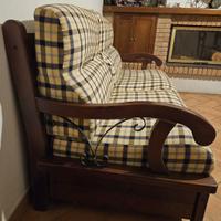 Divano letto stile rustico