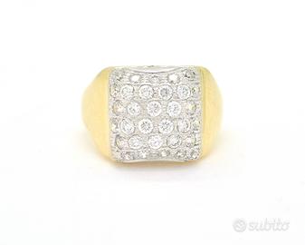 Anello con diamanti Ct 0,96