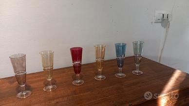 bicchieri a floute vintage
