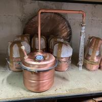 Alambicco distillatore, 15 litri serpentina vetro