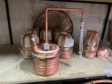 Alambicco distillatore, 15 litri serpentina vetro