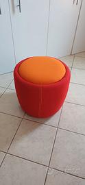Pouf Calligaris Candy originale – rosso/arancio