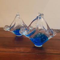 Coppia posacenere/portacaramelle anni 70