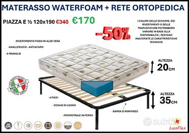 Rete ortopedica e materasso 120x190