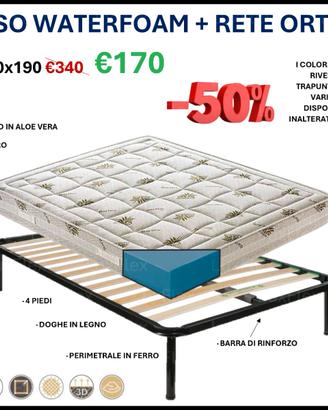 Rete ortopedica e materasso 120x190