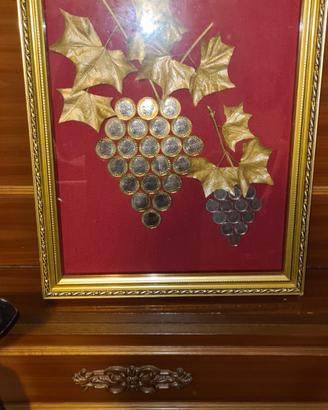 QUADRO CON MONETE DELLA VECCHIA LIRA