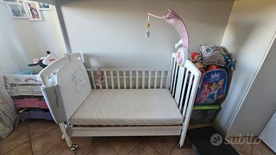 Come nuovo Letto/culla + materasso in Memory 