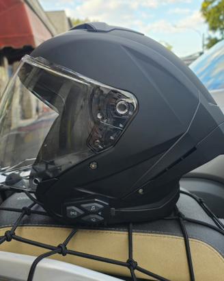 Casco jet con interfono 