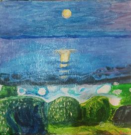 Replica dipinto di "Notte d'estate in spiaggia" di
