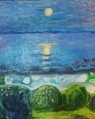 Replica dipinto di "Notte d'estate in spiaggia" di
