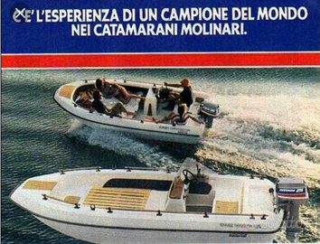 Barca Angelo Molinari 4.35 Evinrude 25 cv
