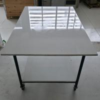 TAVOLO DA TAGLIO TESSILE 2 RIPIANI CON RUOTE