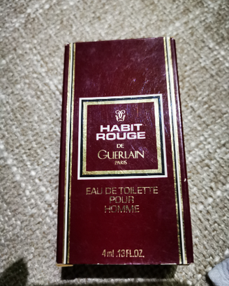 Profumo miniatura mignon Guerlain Habit rouge 4 ml