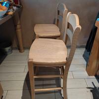 Sgabelli in rovere
