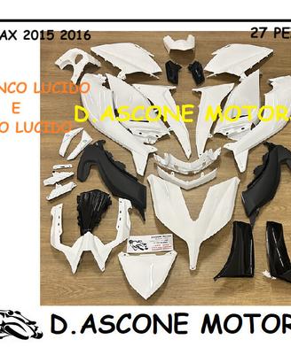 KIT CARENE BIANCO LUCIDO TMAX 530 2015 2016 27 PZ