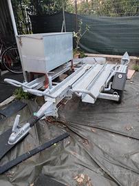 Carrello rimorchio trasporto moto cross/enduro con