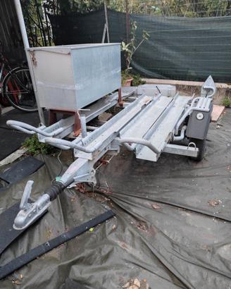 Carrello rimorchio trasporto moto cross/enduro con