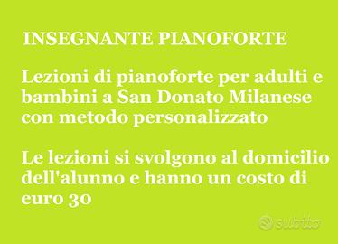 Docente pianoforte San Donato Milanese