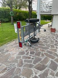 Carrello porta moto monoposto