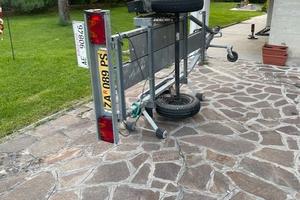 Carrello porta moto monoposto