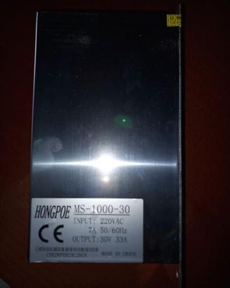 Alimentatore switching 30 volts 33 Ampere
