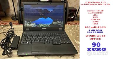 Notebook acer 8 gb 500 gb windows 10 office Batter