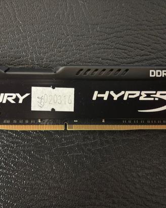 RAM KINGSTON FURY HYPERX da 8GB DDR4-2133 usato