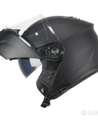 CASCO MODULARE MOTO SCOOTER SKA-P FALCON NERO OPAC