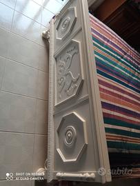 Letto antico 1 piazza e mezza laccato bianco