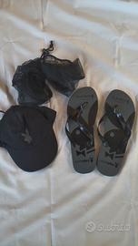 completo ciabatte e cappello uomo 