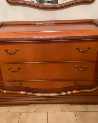 Comò in legno massello 3 cassetti