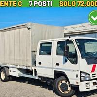 Camion centinato Isuzu Q75.Y07 PATENTE C 7 POSTI