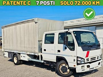 Camion centinato Isuzu Q75.Y07 PATENTE C 7 POSTI