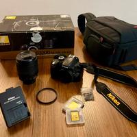 Nikon D3200 con obiettivo 18-105