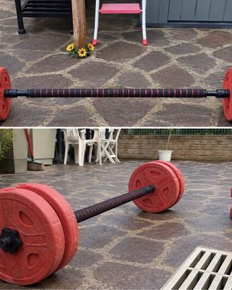 Attrezzi palestra bilanciere con pesi