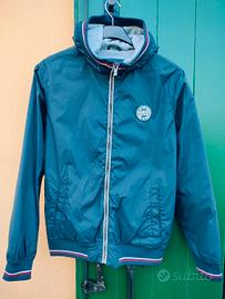 Giubbino impermeabile blu foderato in pile 13/14