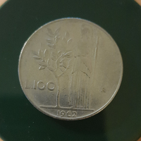 Moneta 100 lire 1962