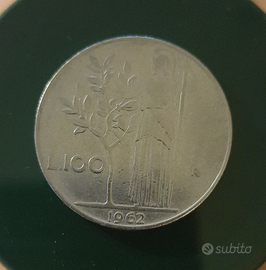 Moneta 100 lire 1962